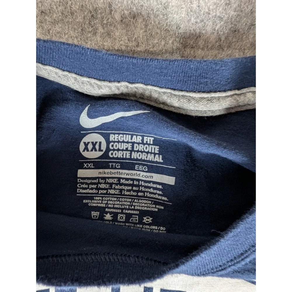 Nike New England Patriots Super Bowl XLIX Champions Long Sleeve Navy Blue Shirt‎